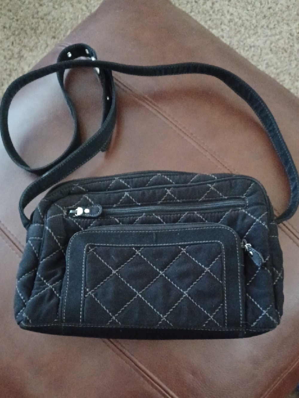 Black Quilted Vera Bradley Purse.